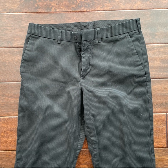 31x32 Black Express Dress Pants with Pinstripes - Picture 3 of 8